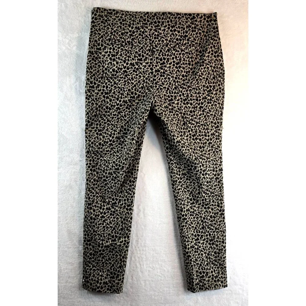 Leopard Print Ankle Pant Skinny Stretch Sz 12 A New Day Cheata High Rise Sexy - Picture 6 of 14